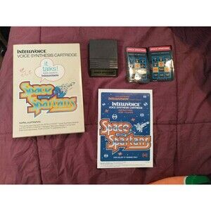 Space Spartans (Intellivision, 1981) Complete in Box w/ Manual & Overlays TESTED
